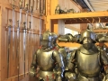 medieval knights with full body armor