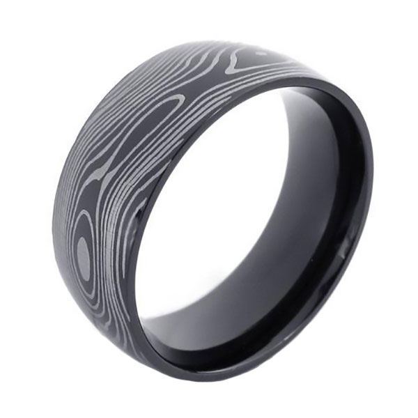 Damascus Pattern Ring 4007