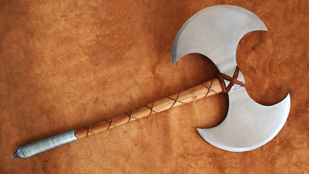 barbarian fantasy battle axe 1747 darksword armory
