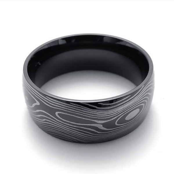 Damascus Pattern Ring (4007)