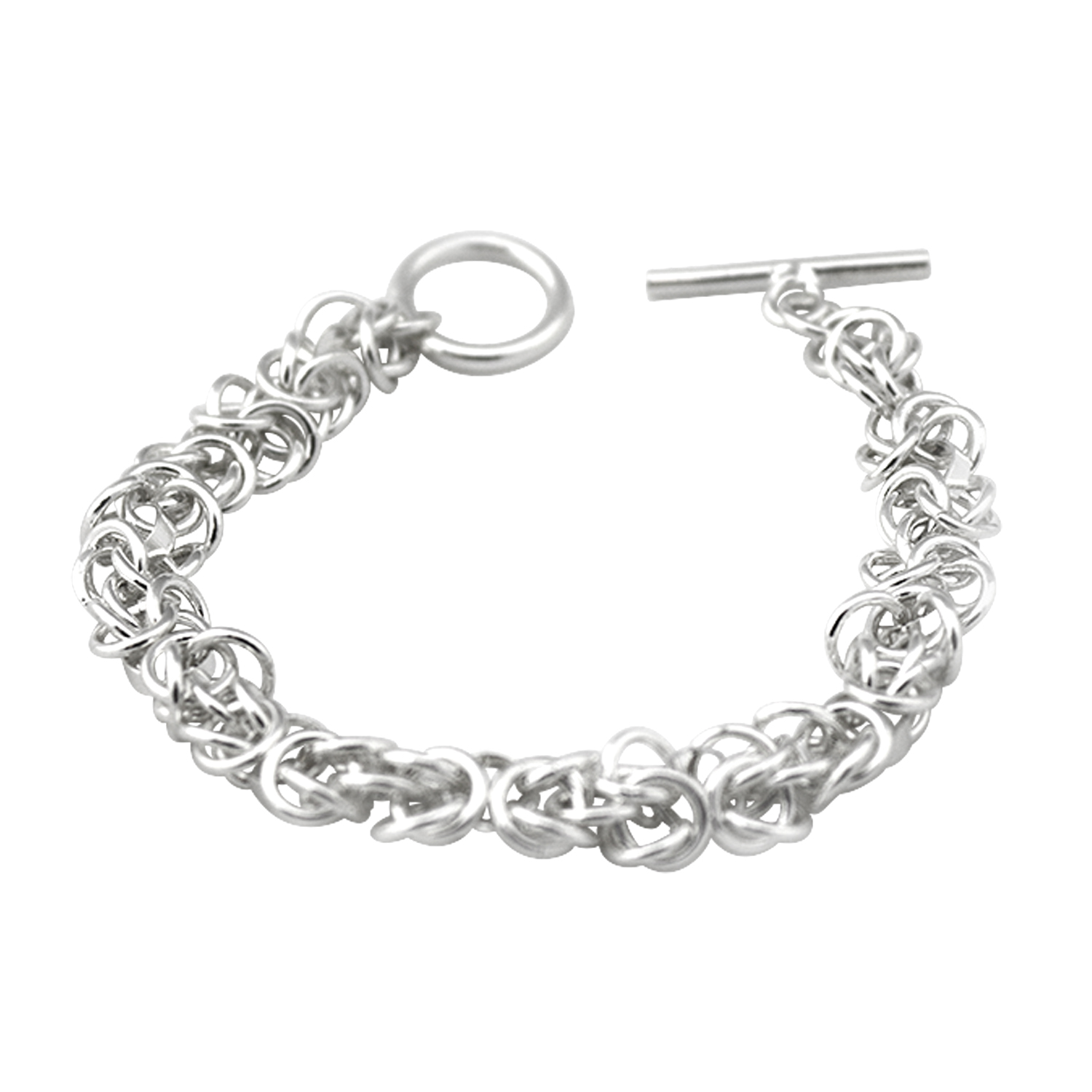 Men's Silver Bracelet Men's Silver Necklace Chain Bangle Gents Male