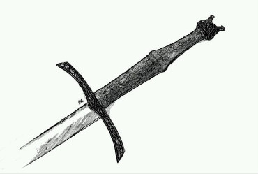 wolfsbane sword medieval weapons sketch hilt