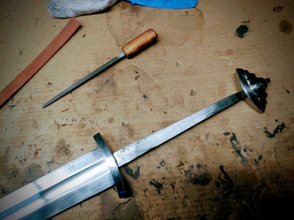 two-handed-five-lobe-guardlan-tang-sword-unassembled-1342 two-handed-five-lobe-guardlan-tang-sword-unassembled-1342