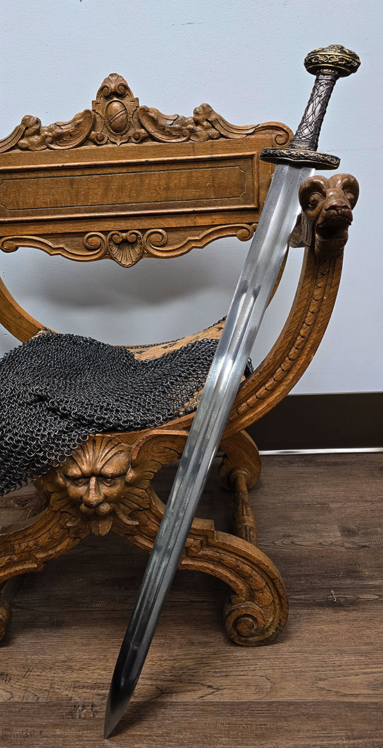 (Sale Sword) Folded Steel Einar Viking Sword (#98915)