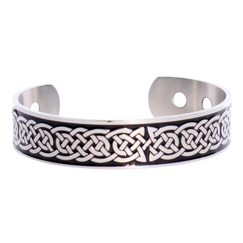 Celtic Leather knot Large Bracelet 2 - McCormack Celtic Jewelry