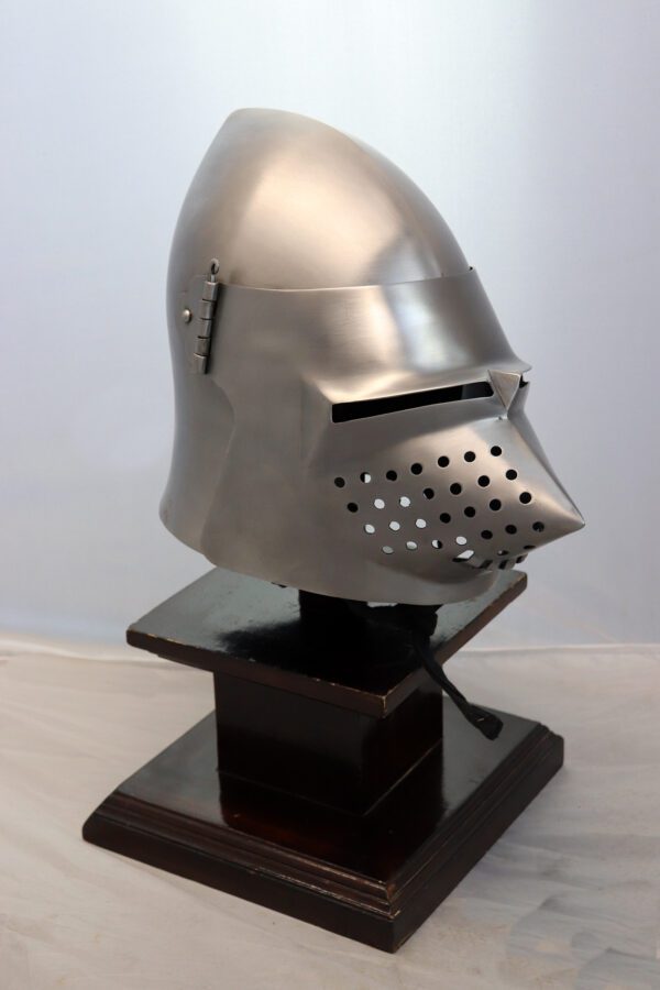 Medieval Bascinet Hounskull Helmet Pig Face Helmet Antique Armor  Helmet 