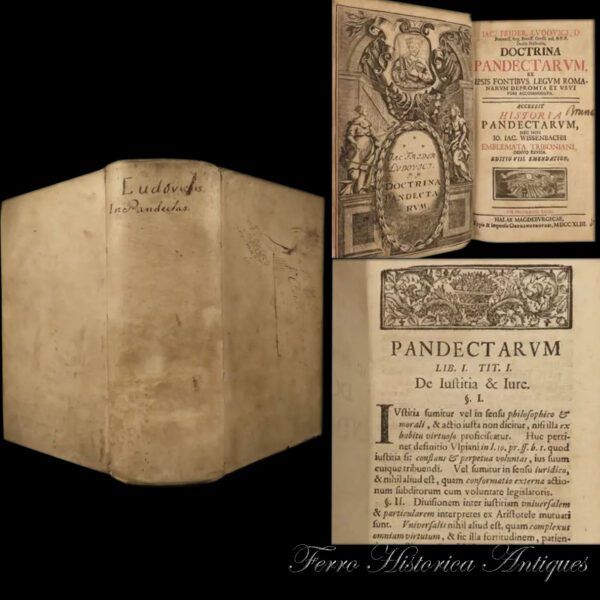 antique-justinian-code-1743 book-88126