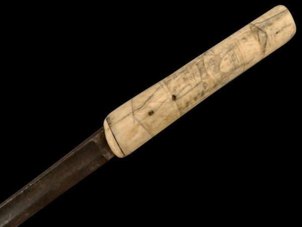 antique-japanese-smallsword-with-bone-handle-88134-3