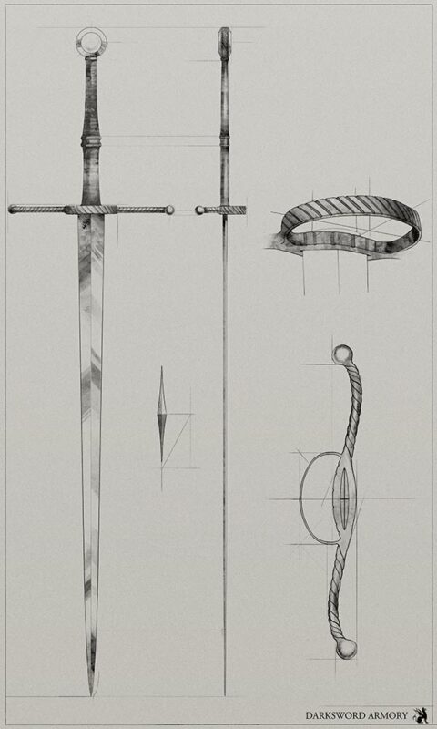Medieval Gothic Longsword