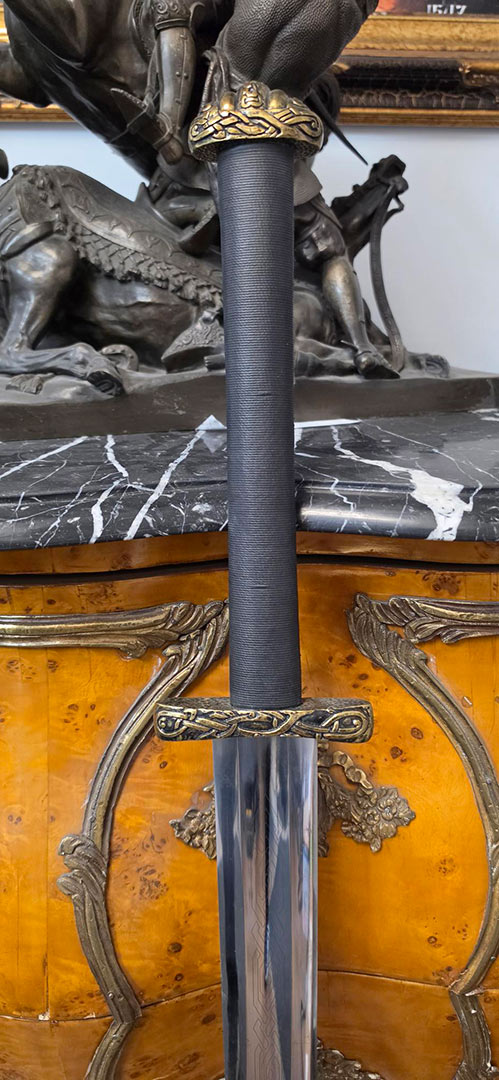 Alternative view of (Sword on Sale) Engraved Two Handed Viking Sword (#98910)