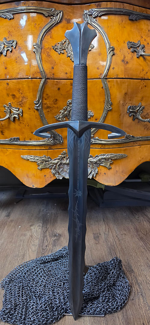 (Sale item  ) Custom Blackened Flamberge Short Sword (#98966)